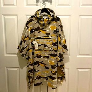 Zara poncho in camo size M one size